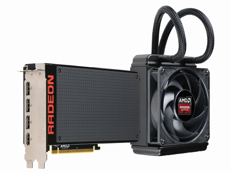AMD Radeon R9 Fury X Grafikkarte mit Radiator
